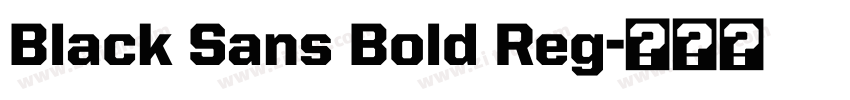 Black Sans Bold Reg字体转换